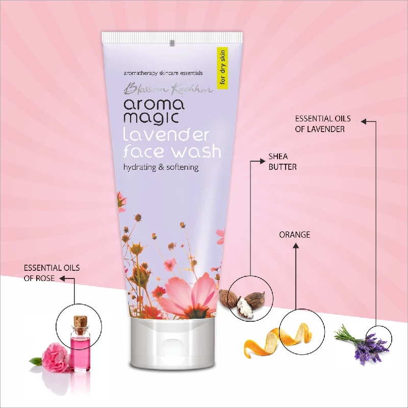 Aroma Magic Lavender Face Wash For Dry Skin, 100 ml-3.webp